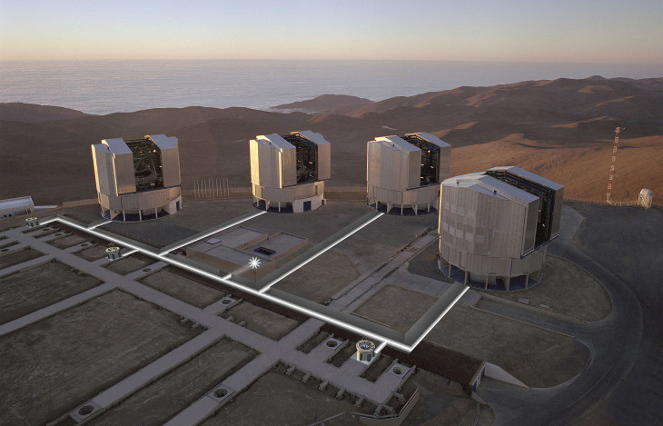 eso.org-Az észak-chilei Atacama-sivatagban található Európai Déli Obszervatórium Paranal Obszervatóriuma.