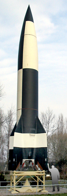 Wikipedia / Darkone-A V-2 rakéta makettje Peenemündében