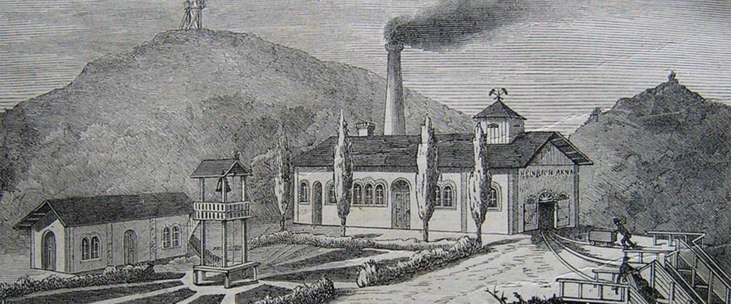 Dorogi Kőszénbánya (Heinrich-akna) 1870-es években