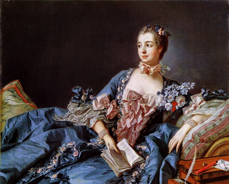 François Boucher festménye-XV. Lajos ágyasa