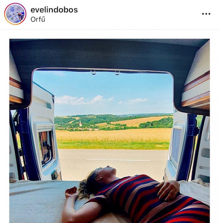 Dobos Evelin Instagram oldala-
