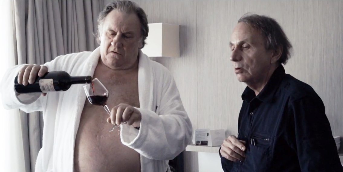 CinenuovoFilm-Michel Houellebecq és Gérard Depardieu A terápia című filmben