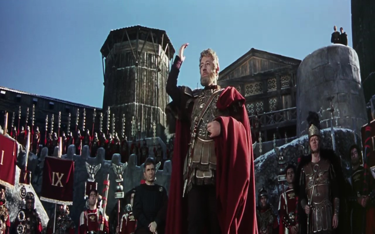 IMDB-Alec Guiness Marcus Aurelius szeperében A Római birodalom bukása című filmben