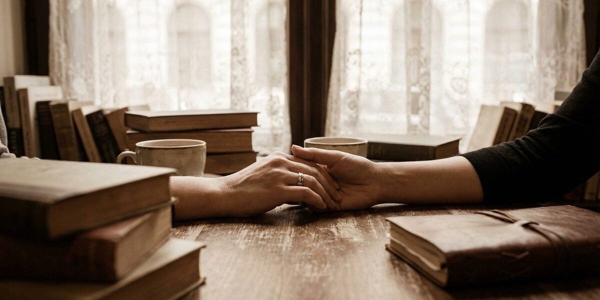 Két női kézfej fogás közben