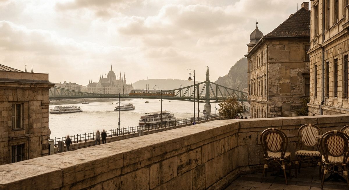 Budapest látképe a Dunával