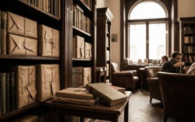 Új könyvek csomagolásban egy könyvespolcon