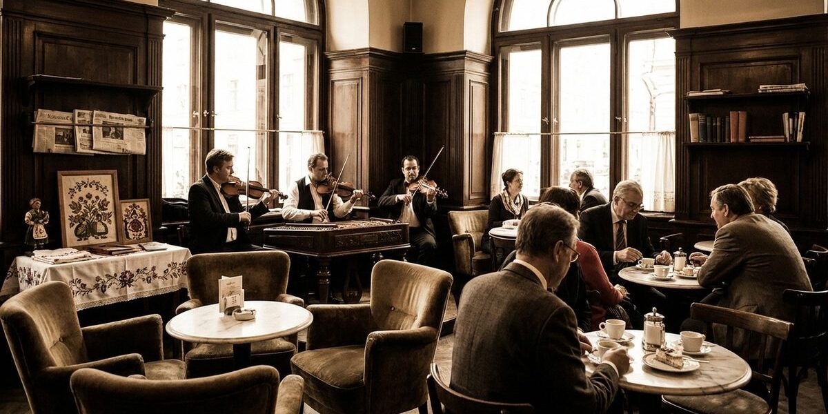 Magyar kulturális est egy bécsi kávéházban