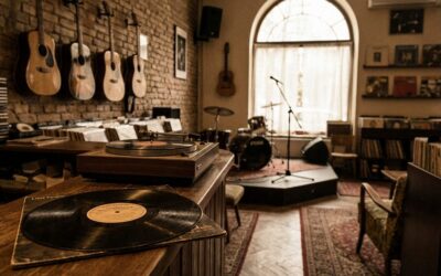 Régi vinyllemez egy lemezboltban