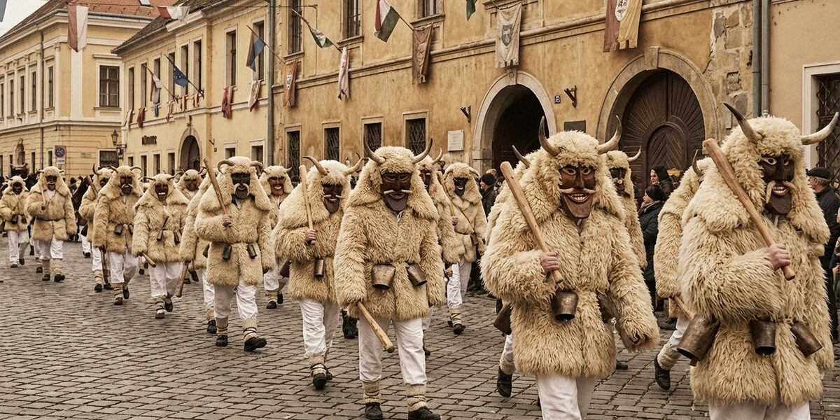 Busók maszkos felvonulása Mohácson