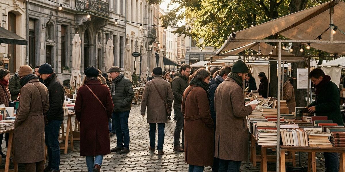 Könyvvásárlók a Vörösmarty téri könyvhéten